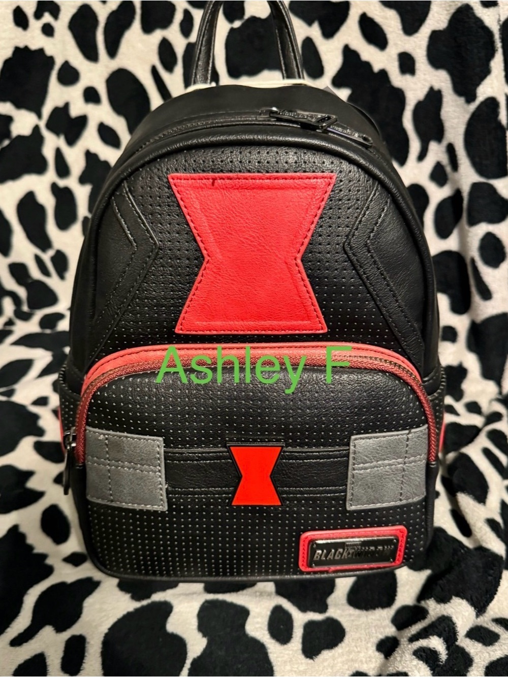 Black widow marvel loungefly backpack new with tags